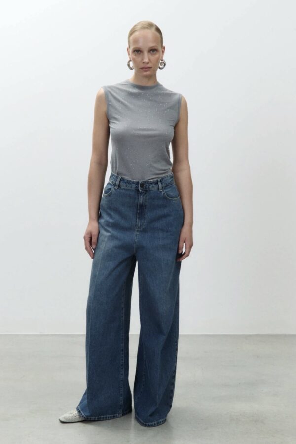 PANT. FLARE BLUDENIM