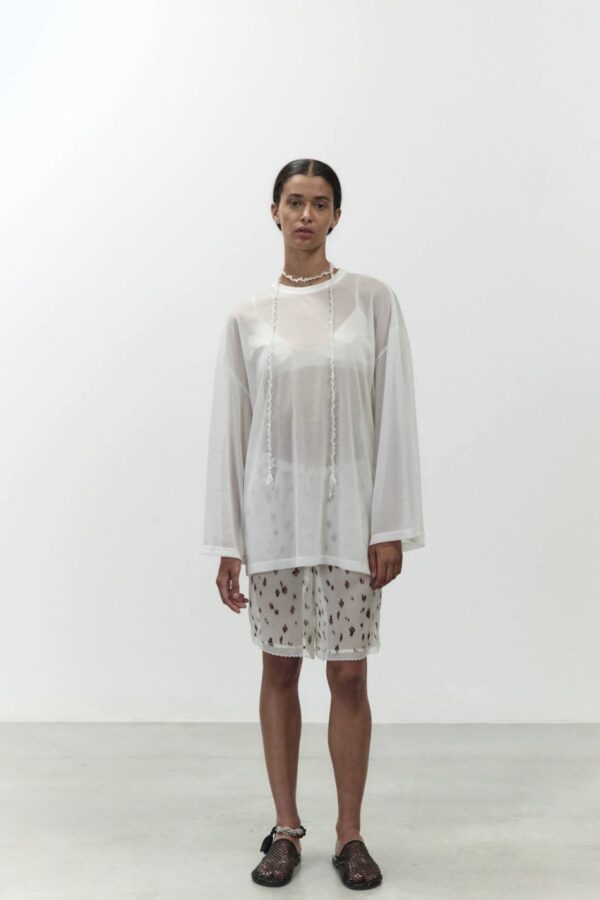 MAGLIA C/M LUNGA BCO