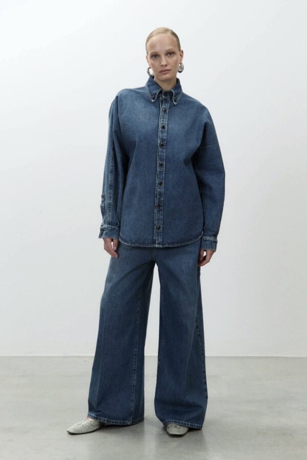 CAMICIA BLU DENIM