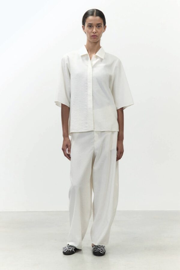 CAMICIA CROPPED LATTE