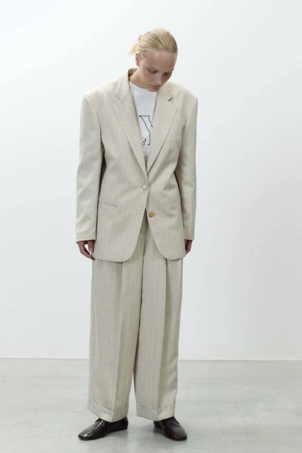 BLAZER MONOPETTO BURRO