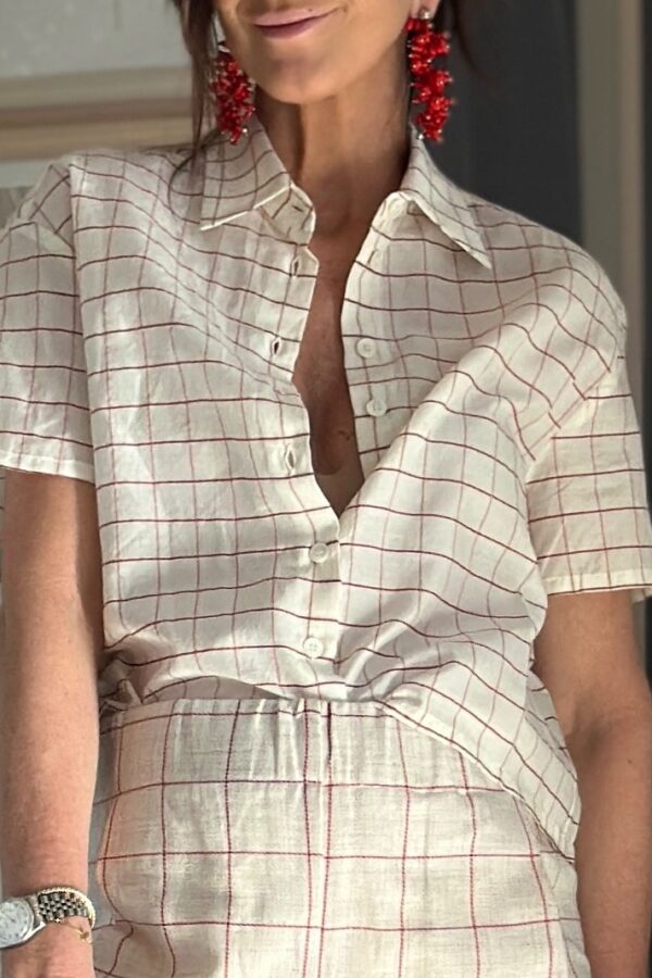 BOXY SHIRT RED
