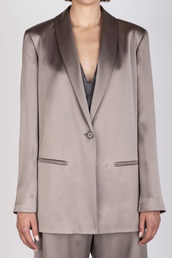 BLAZER SCIVOLATO TAUPE'
