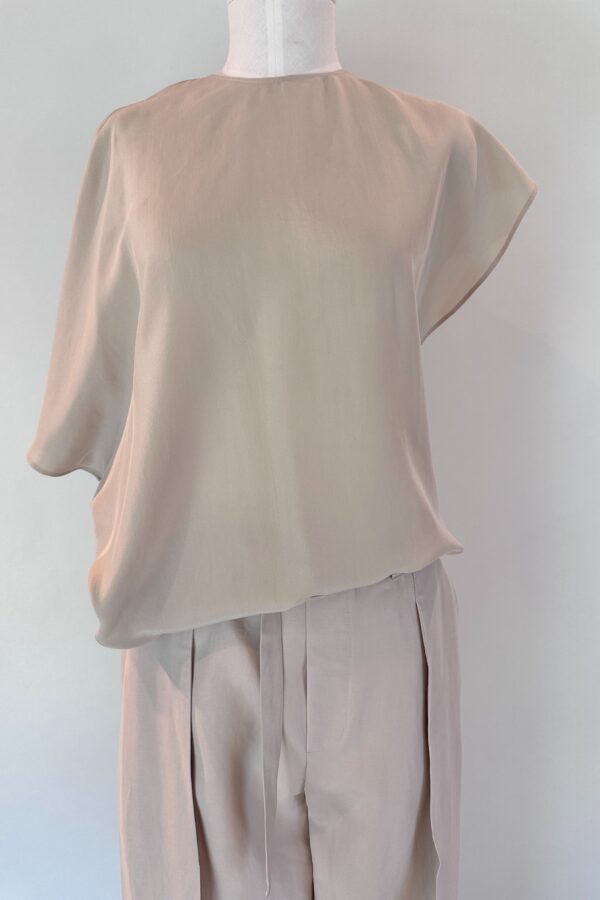 BLUSA ASIMMETRICA GESSO