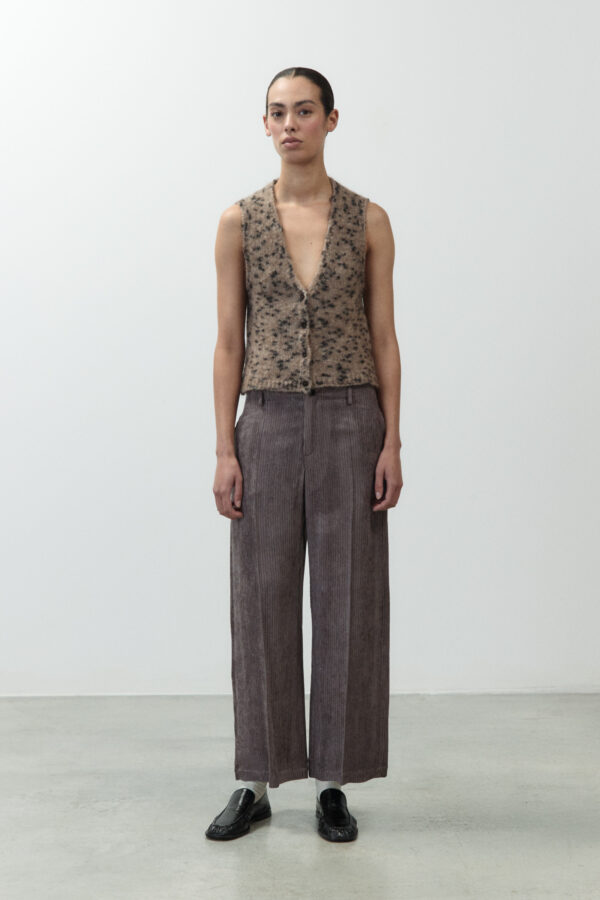 GILET SPRINKLE KNIT CASTAGNA