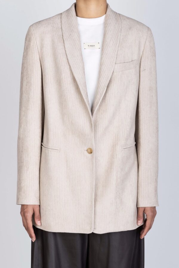 BLAZER C/SCIVOLATO MANDORLA