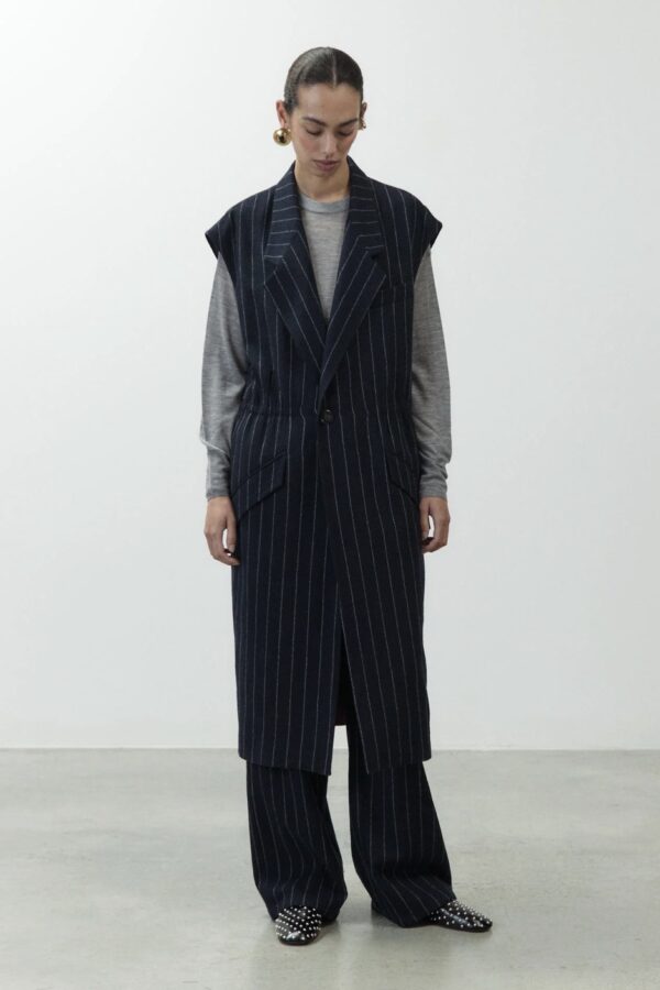 GILET LUNGO GESSATO