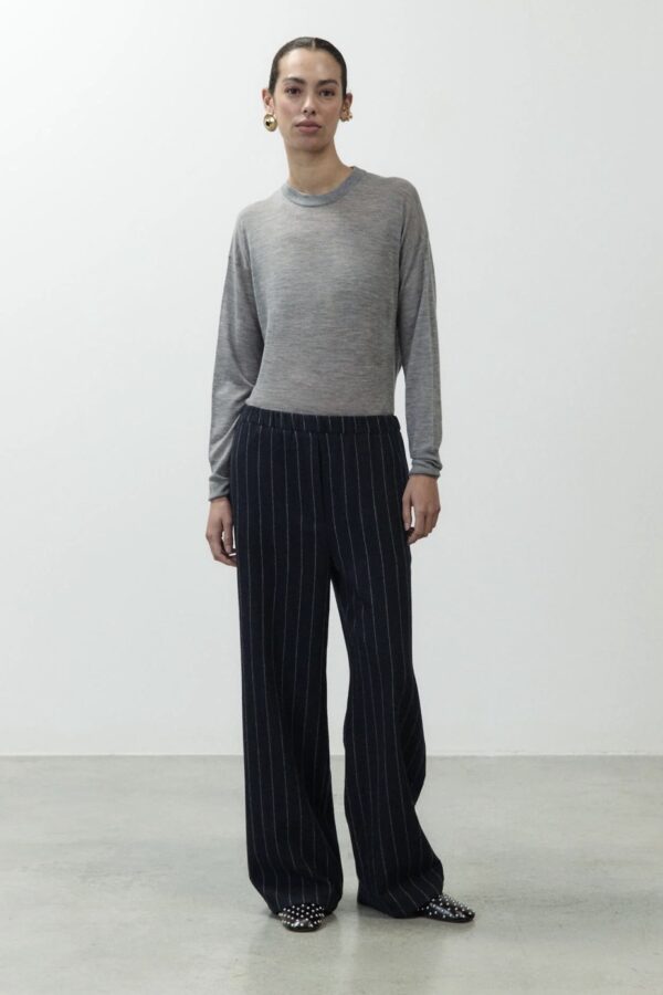 PANTALONE GESSATO IN LANA