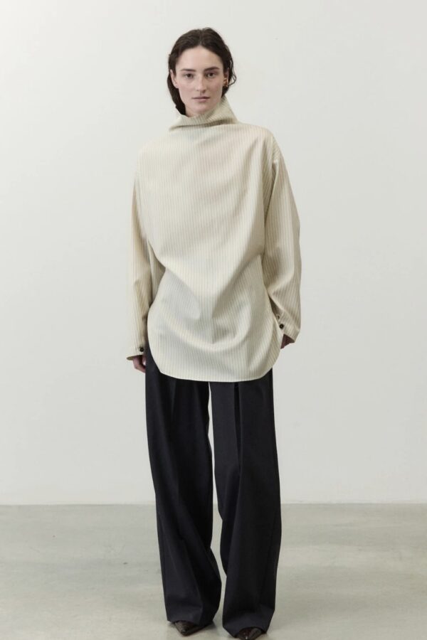 CAMICIA OVERSIZE MICRORIGHE