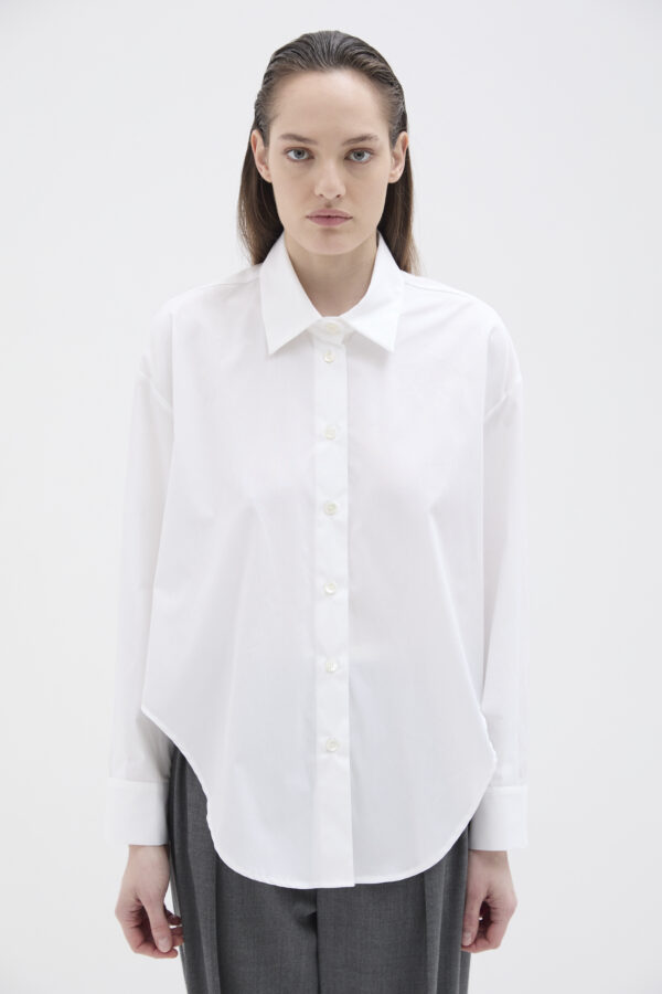 SHIRT OVER ROUND BOTTON IN COTTON