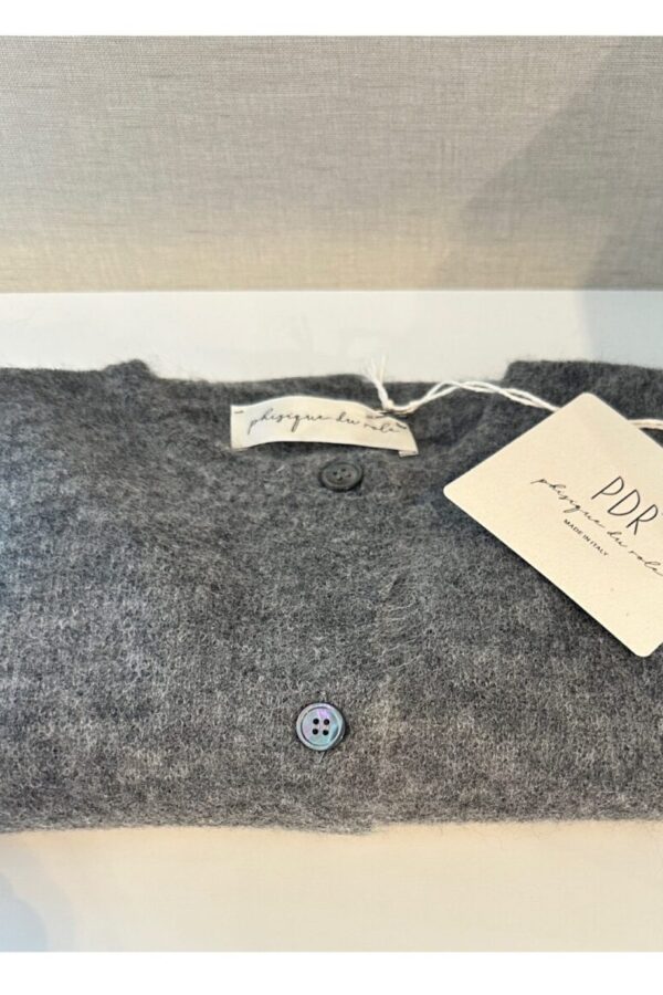 KNITTED BOMBER DOUBLE IN AIR ALPACA
