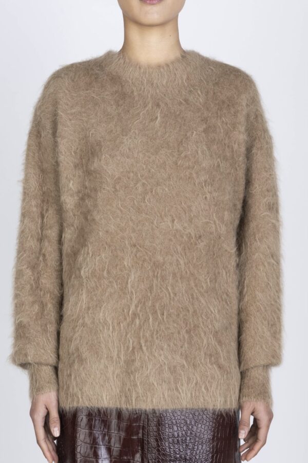 MAGLIA BRUSHED ALPACA GIROCOLLO