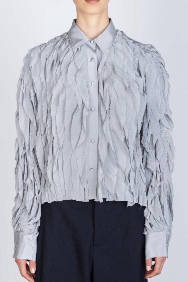 CAMICIA BOXY POLVERE
