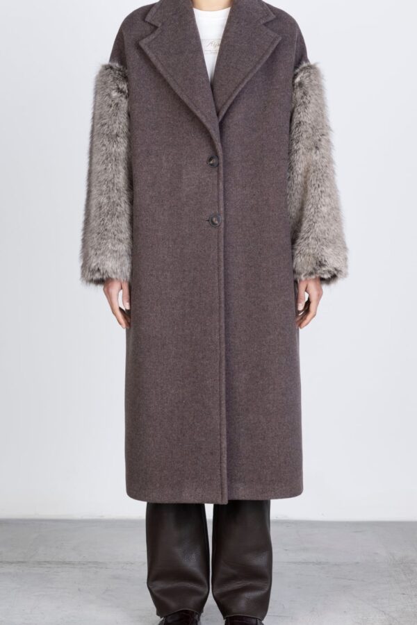 CAPPOTTO OVER M/PELLICCIA