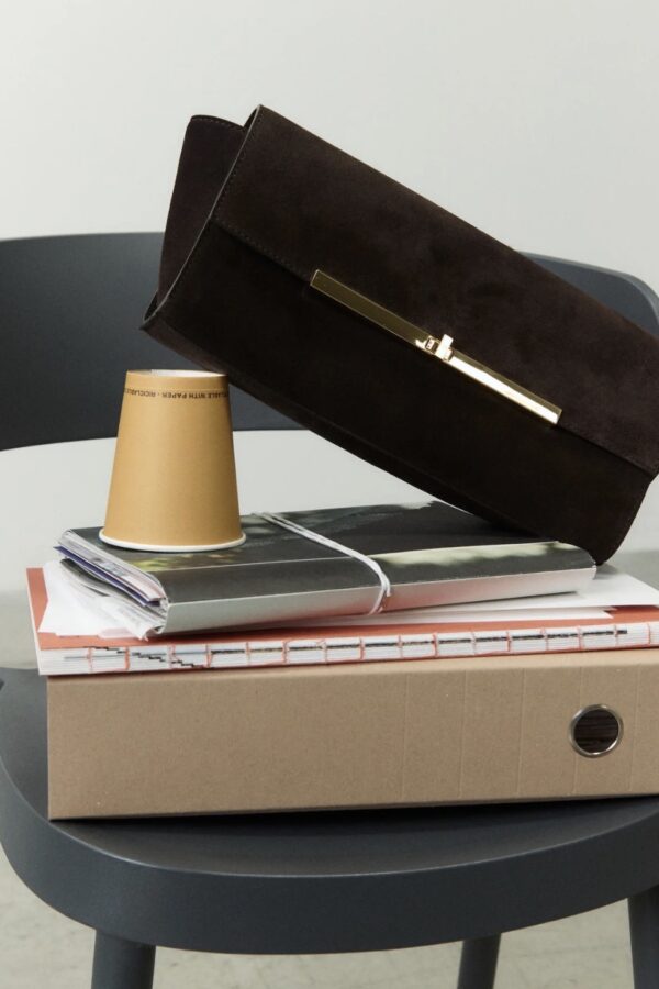 CLUTCH BAG IN SUEDE